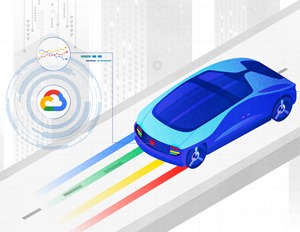 blue car google partners