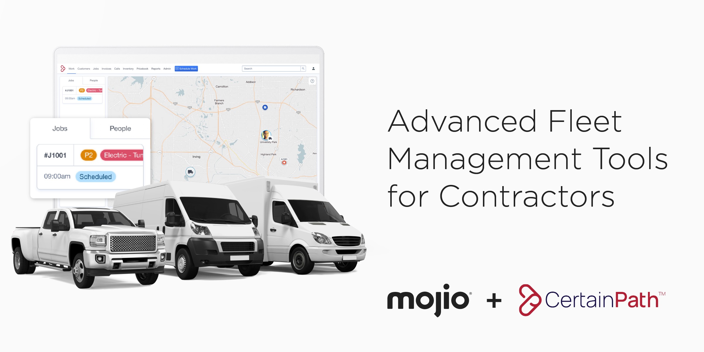 Advanced fleet management tools for contractors. Mojio + CertainPath
